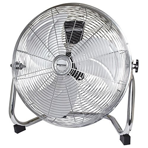 Silver Finish Impress Im-709V 9-Inch All Metal High Velocity Fan Silver Finish Impress Im-709V 9-Inch All Metal High Velocity Fan
